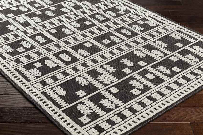 Brownsville Global Charcoal Washable Area Rug