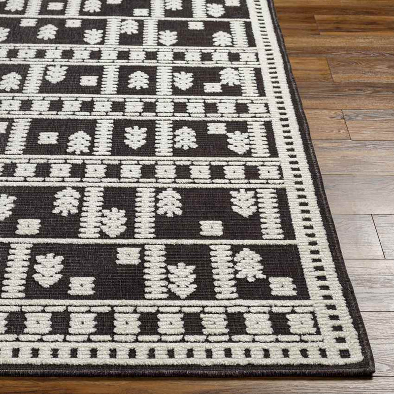 Brownsville Global Charcoal Washable Area Rug