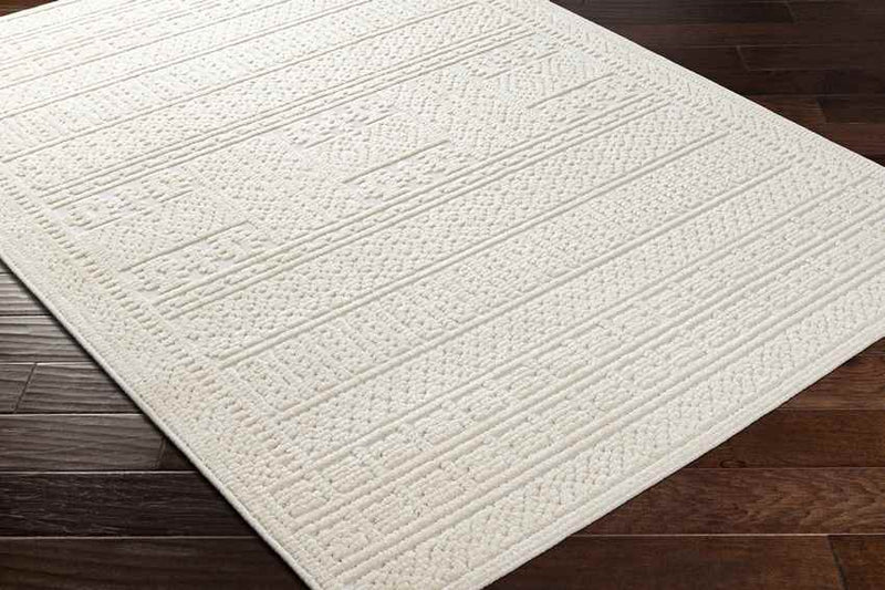 Brunsville Cottage White Washable Area Rug