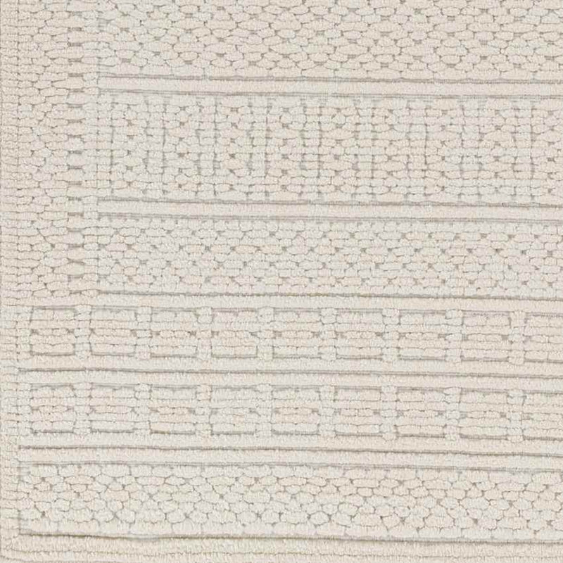 Brunsville Cottage White Washable Area Rug