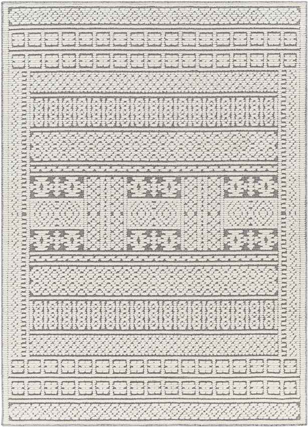 Brunsville Cottage Gray Washable Area Rug