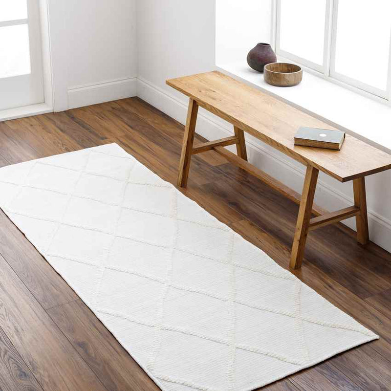 Buck Grove Global Ivory Washable Area Rug