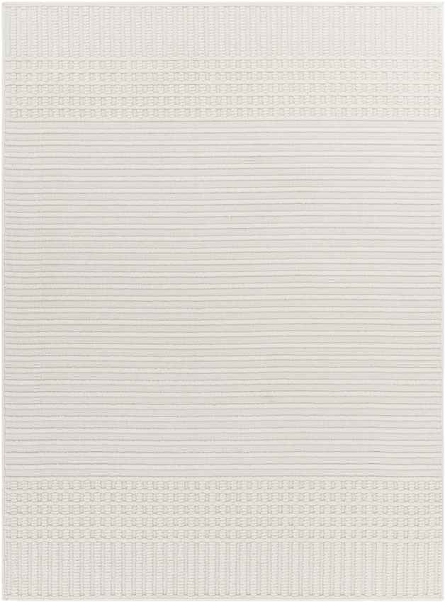 Burkesville Modern Ivory Washable Area Rug