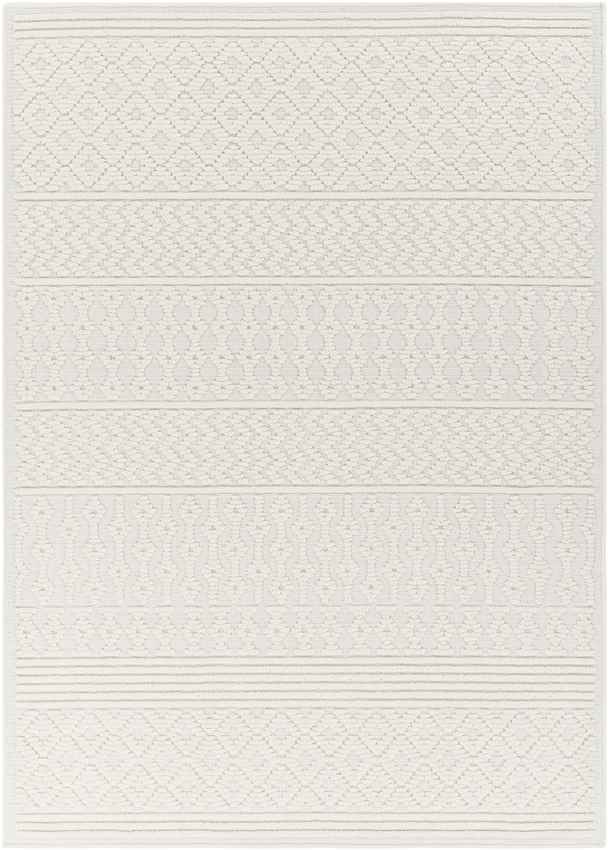 Carrsville Cottage Light Gray Washable Area Rug