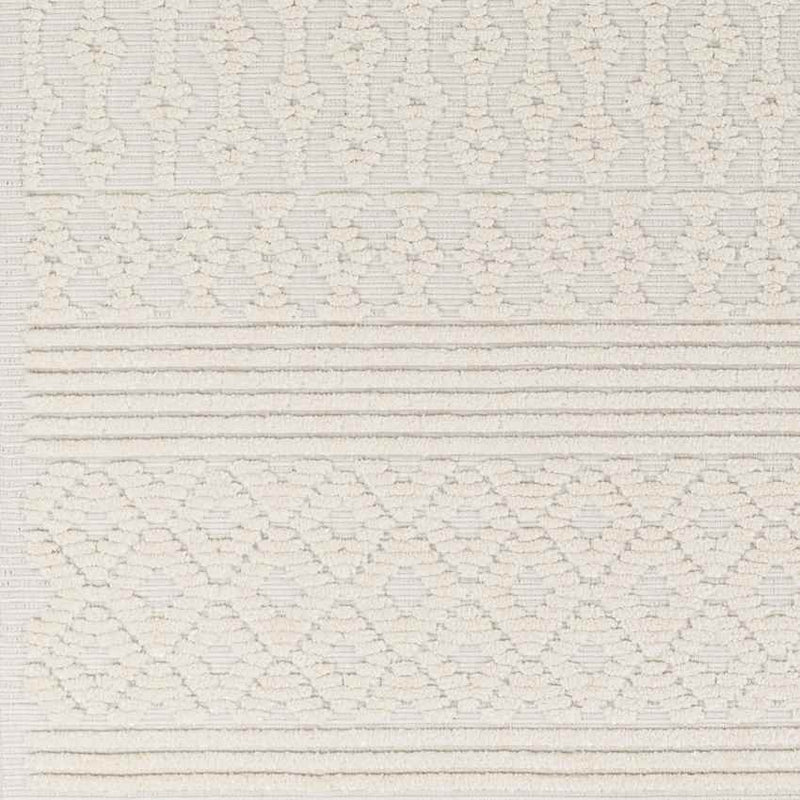 Carrsville Cottage Light Gray Washable Area Rug