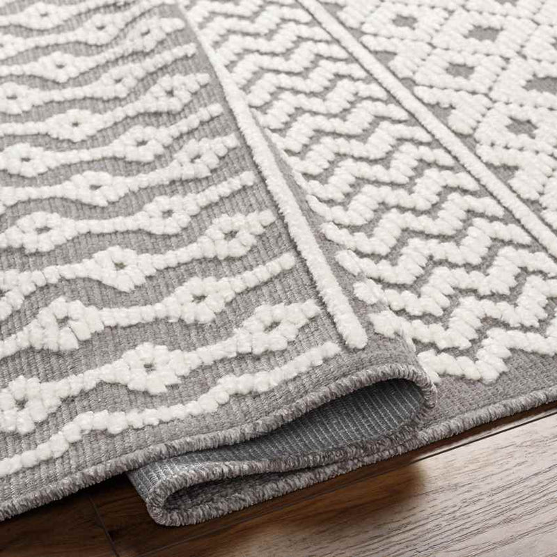 Carrsville Cottage Gray Washable Area Rug