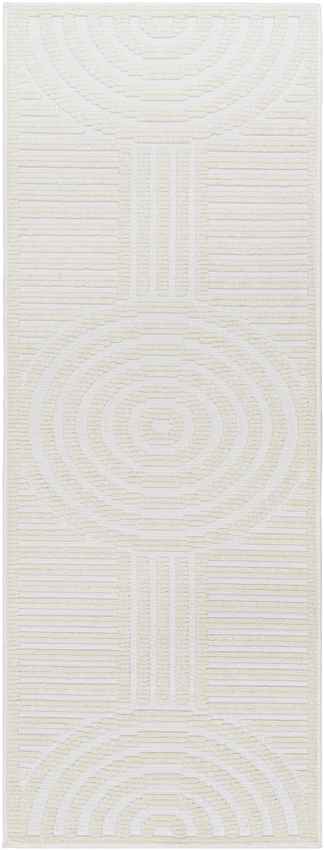 Carter Lake Modern Cream Washable Area Rug