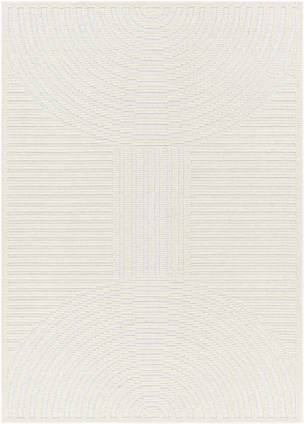 Carter Lake Modern Cream Washable Area Rug