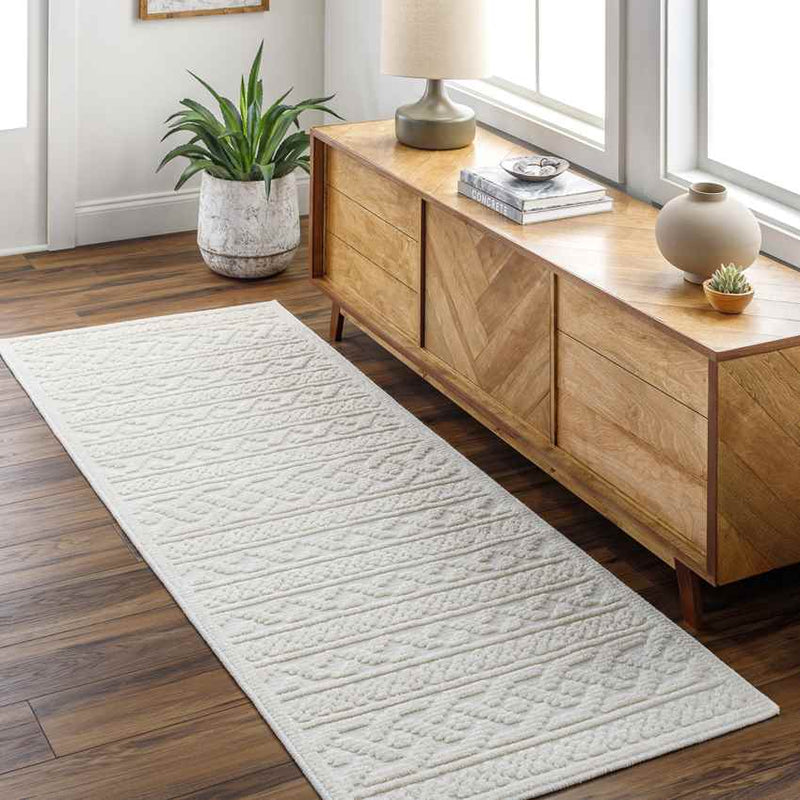 Cedar Falls Cottage Cream Washable Area Rug