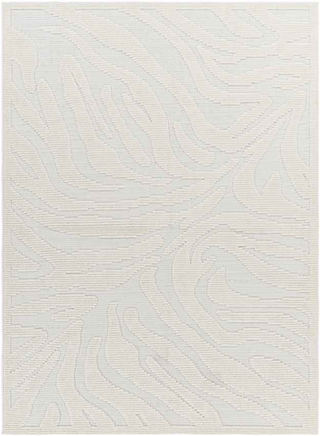 Cedar Vale Modern Light Gray/Ivory Washable Area Rug