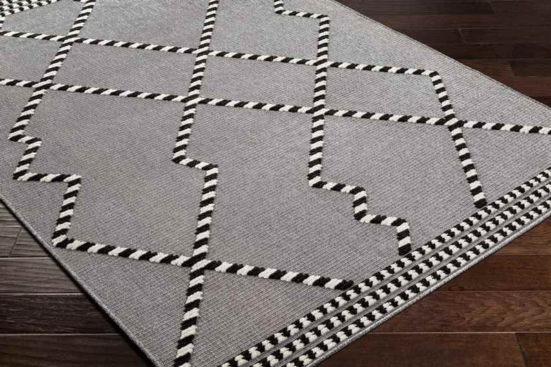 Charter Oak Cottage Charcoal Washable Area Rug