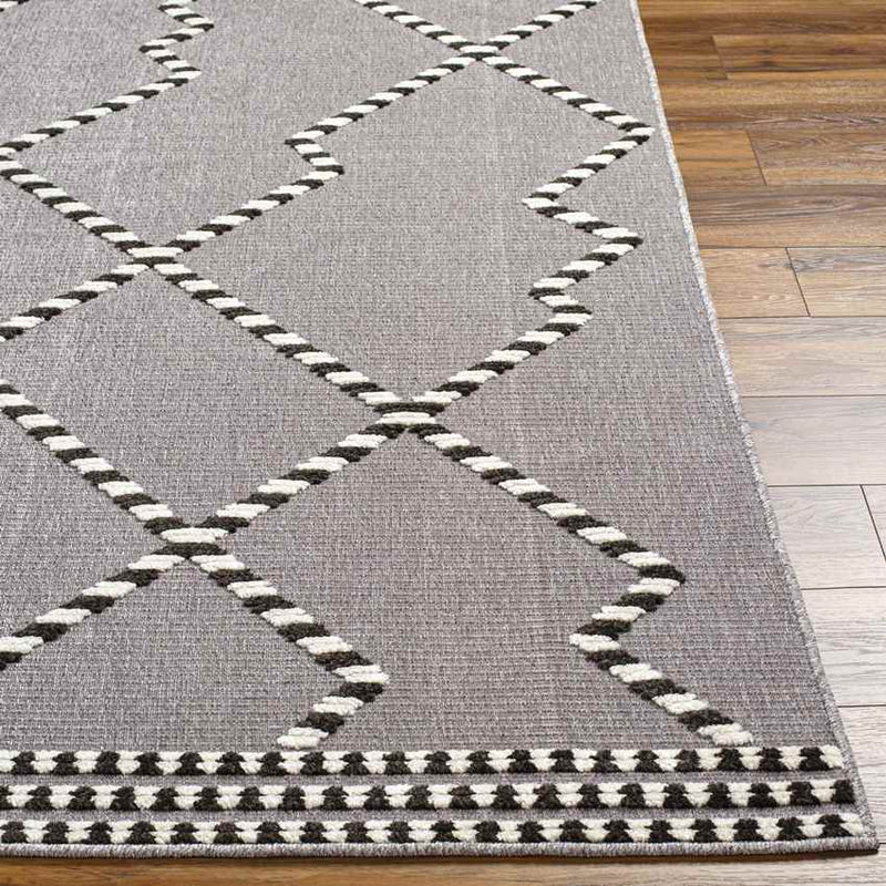 Charter Oak Cottage Charcoal Washable Area Rug