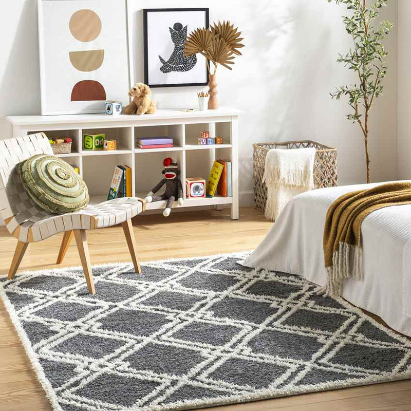 Lake Creek Modern Charcoal Area Rug