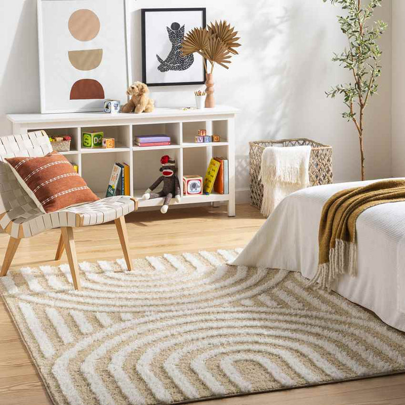 Long Island Modern Light Orange Area Rug