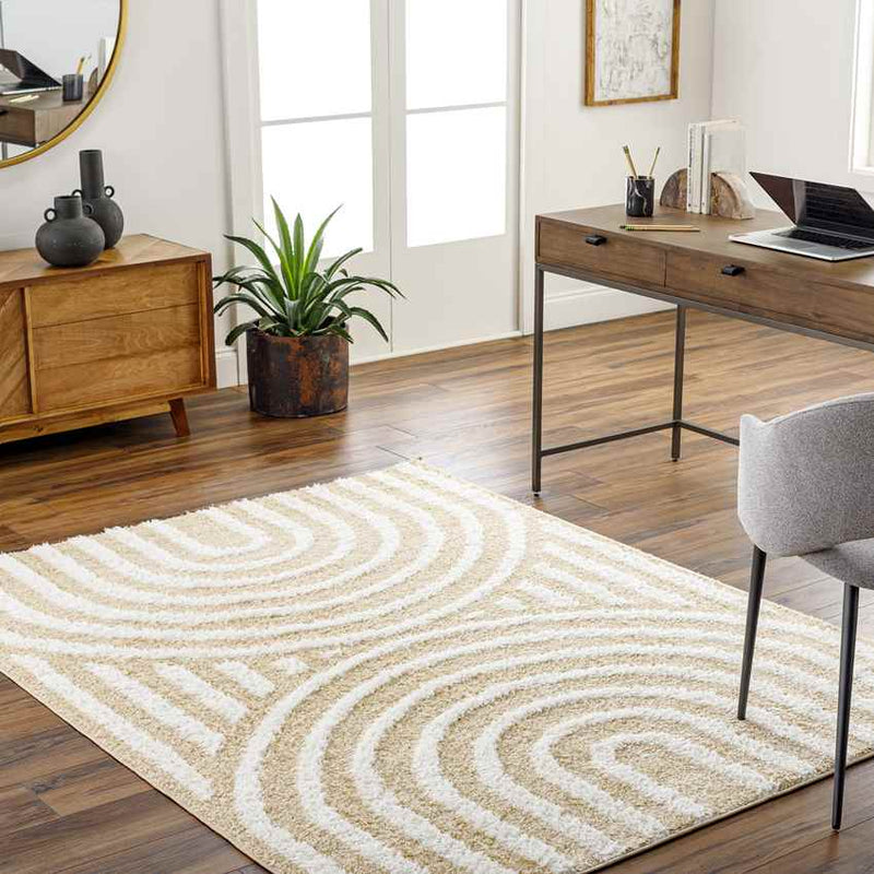 Long Island Modern Light Orange Area Rug