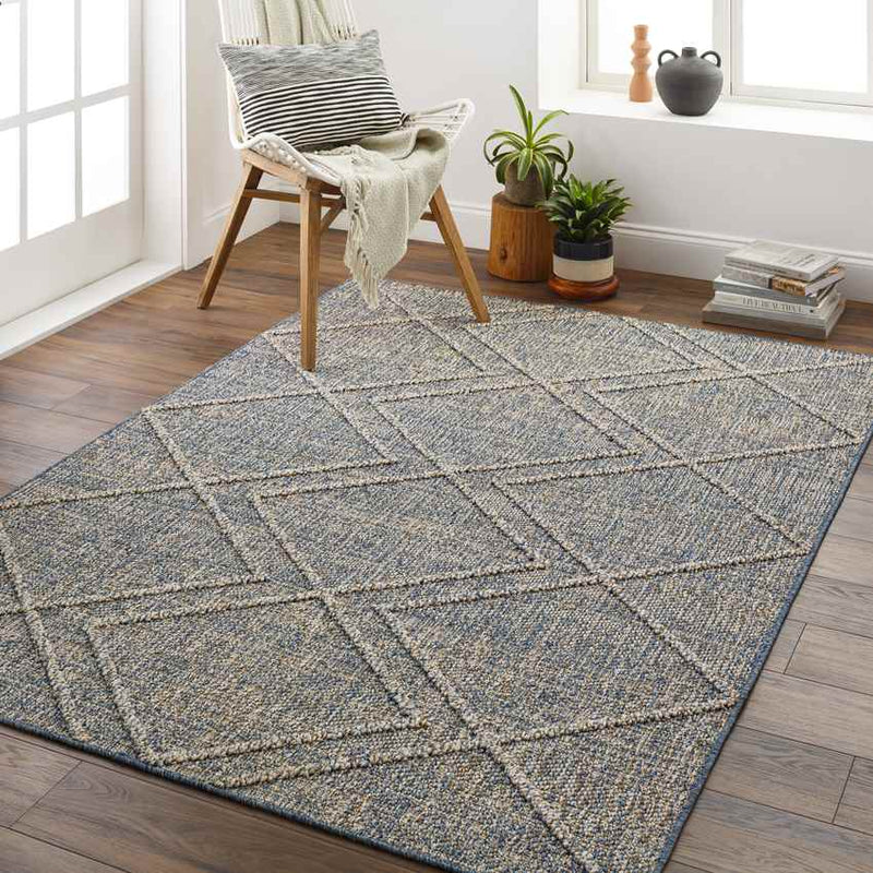 East River Modern Dark Gray Area Rug