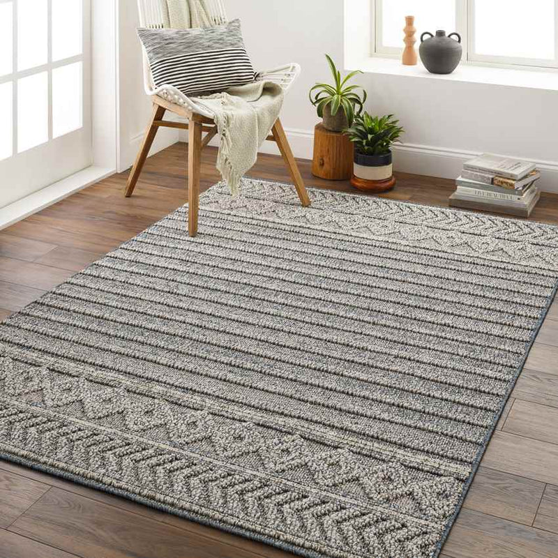 Eastborough Modern Charcoal Area Rug