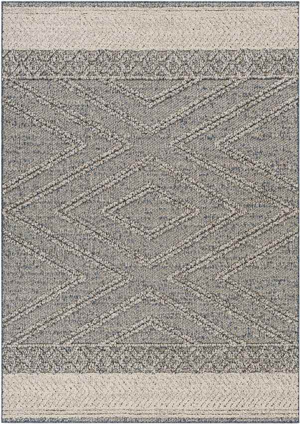 East Orange Modern Gray Area Rug