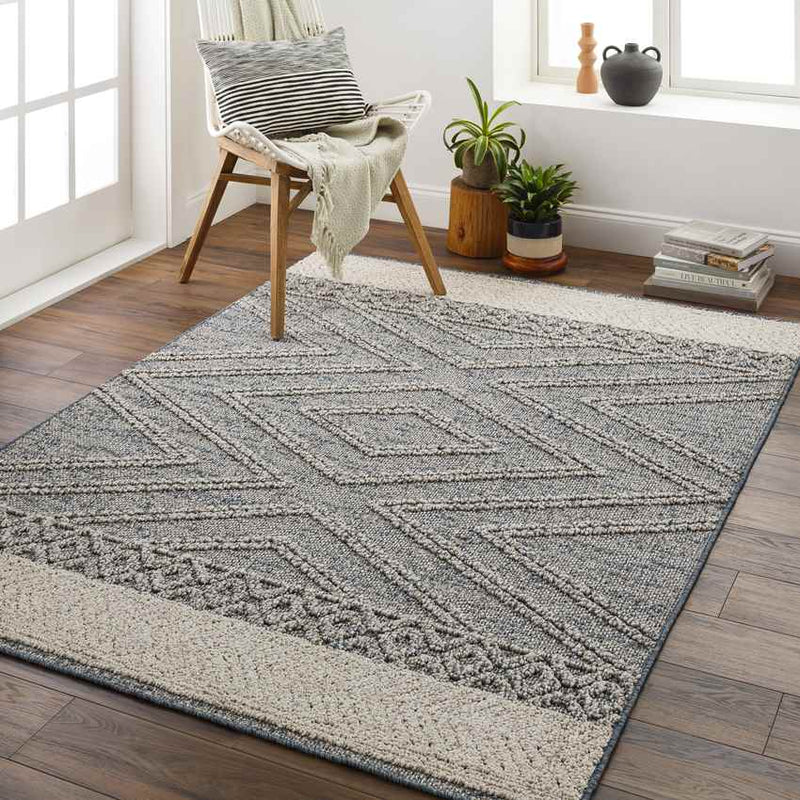 East Orange Modern Gray Area Rug