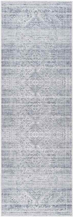 Tonganoxie Traditional Light Gray Washable Area Rug