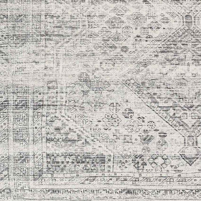 Tonganoxie Traditional Light Gray Washable Area Rug