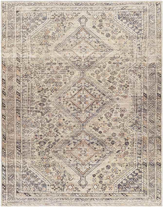 Tonganoxie Traditional Beige Washable Area Rug