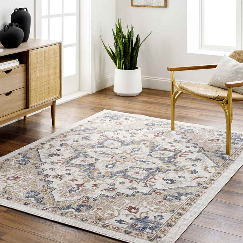 Morrowville Traditional Light Brown Area Rug