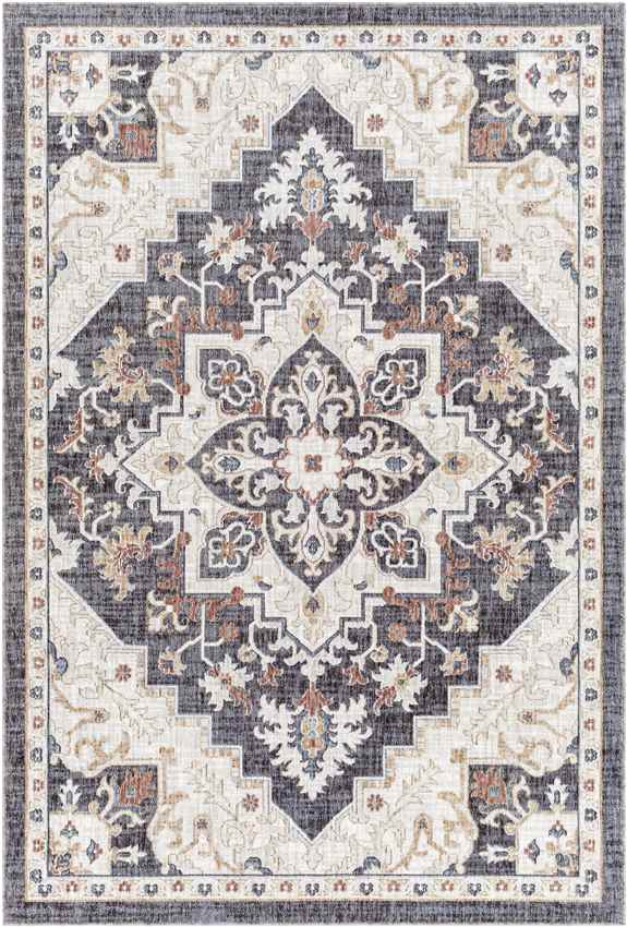 Morrowville Traditional Charcoal Area Rug