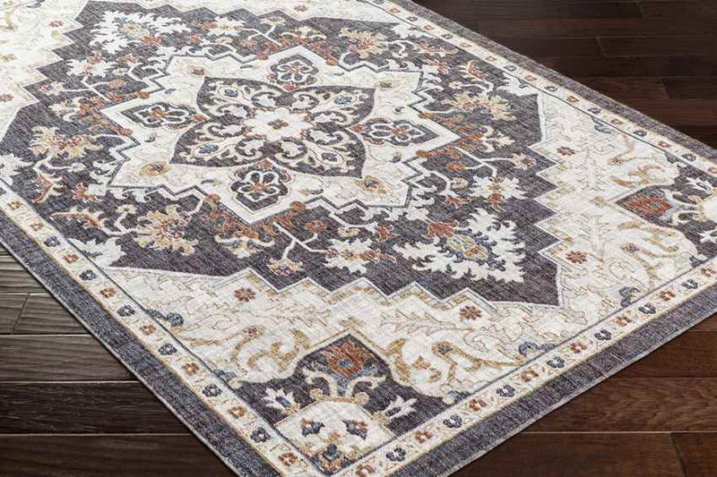 Morrowville Traditional Charcoal Area Rug