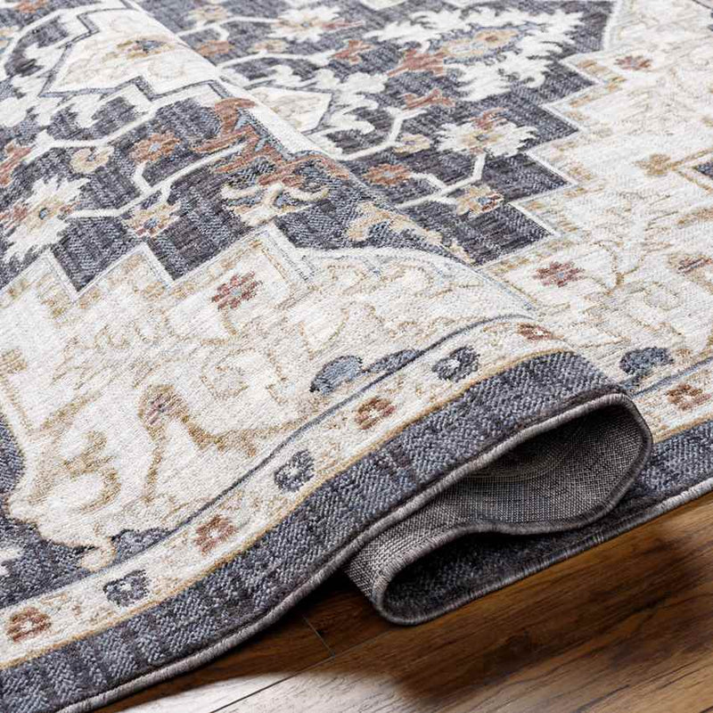 Morrowville Traditional Charcoal Area Rug