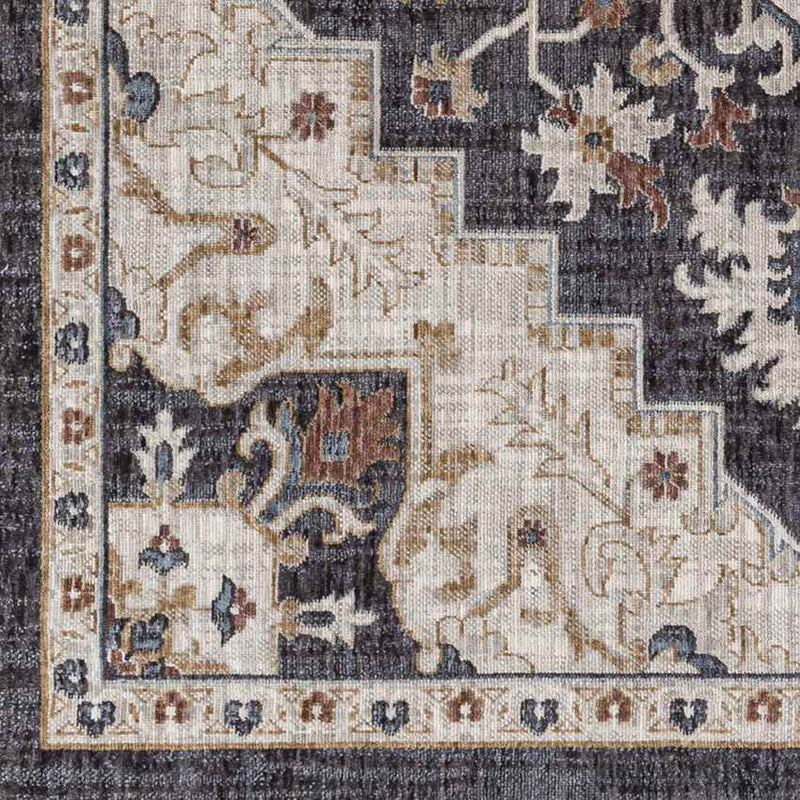 Morrowville Traditional Charcoal Area Rug