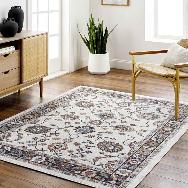 Mortons Gap Traditional Beige Area Rug