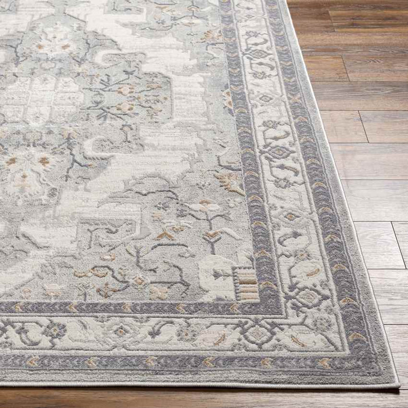 Adella Traditional Gray Area Rug