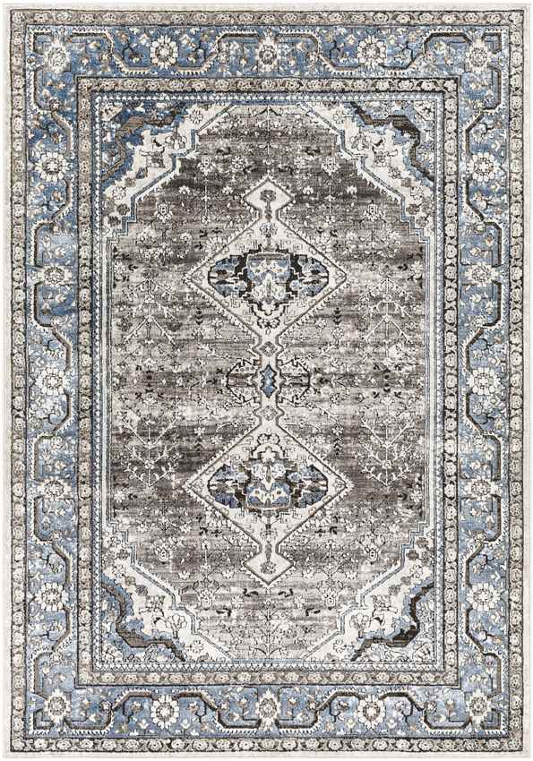 Aoife Traditional Charcoal Area Rug