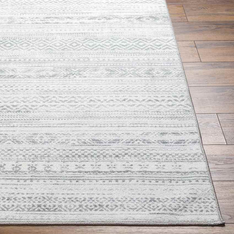 Kennia Global Cream/Light Gray Washable Area Rug