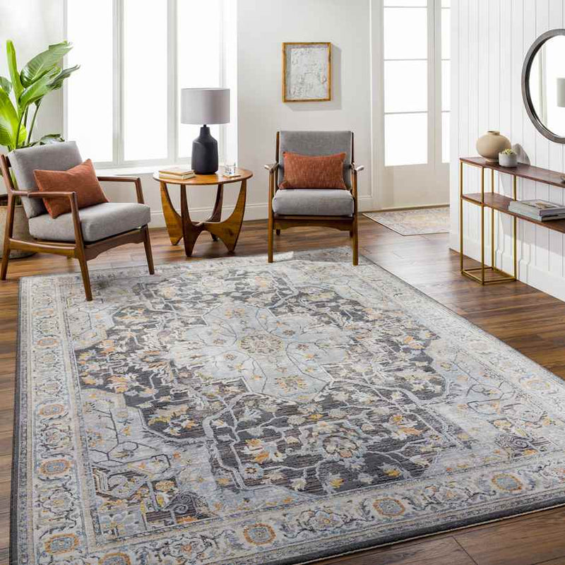 Jessica Traditional Charcoal/Gray Area Rug