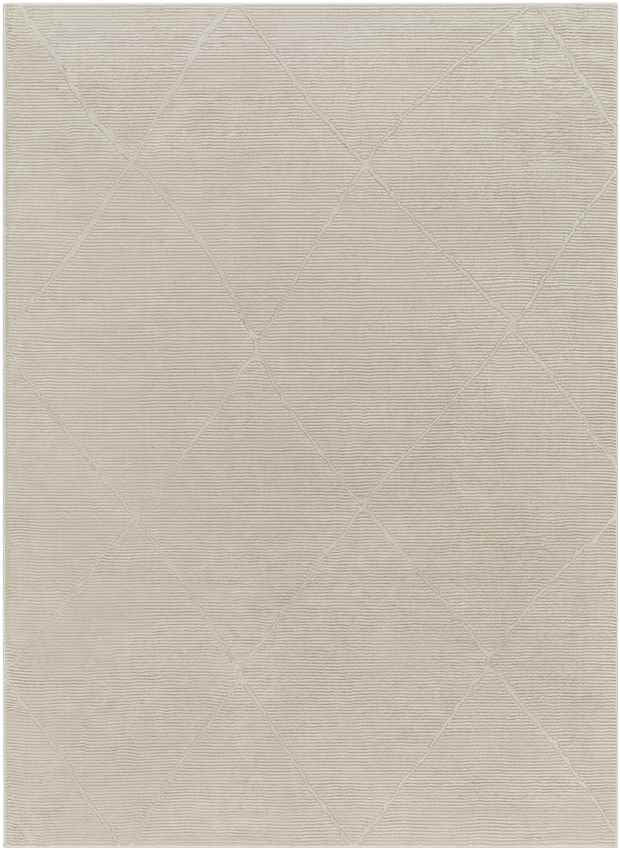 Pietro Global Taupe Washable Area Rug