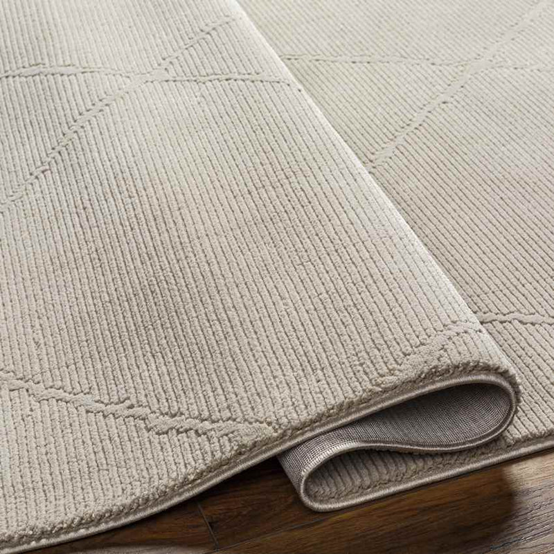 Pietro Global Taupe Washable Area Rug