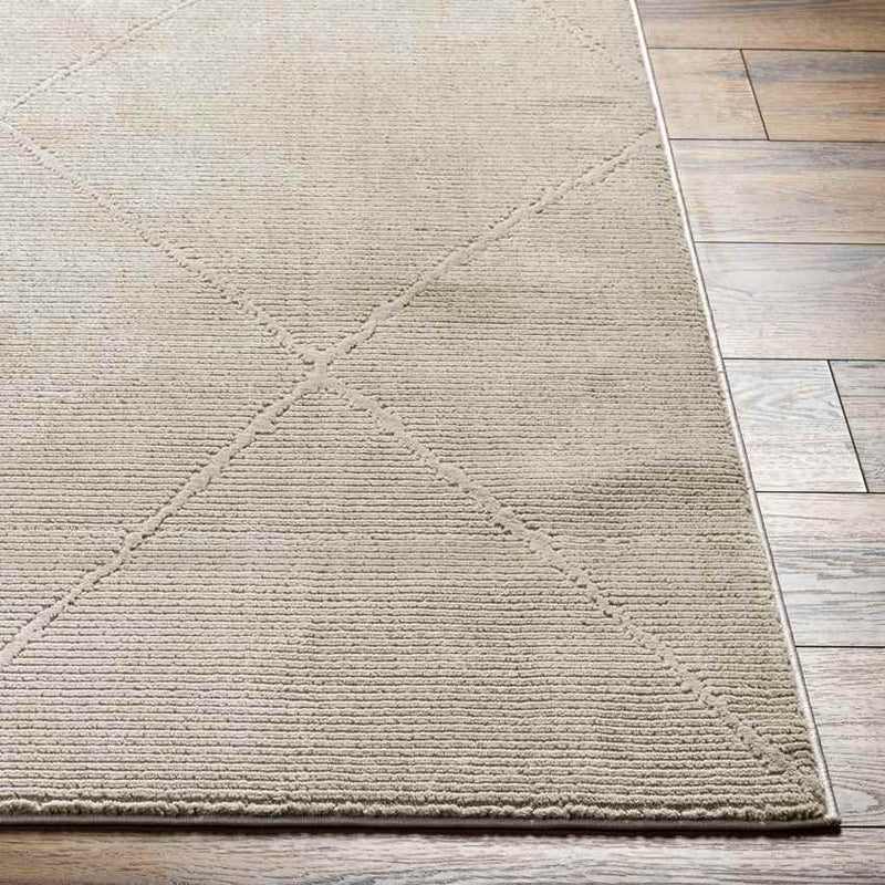 Pietro Global Taupe Washable Area Rug