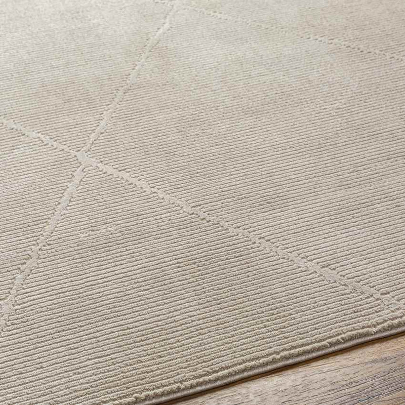 Pietro Global Taupe Washable Area Rug