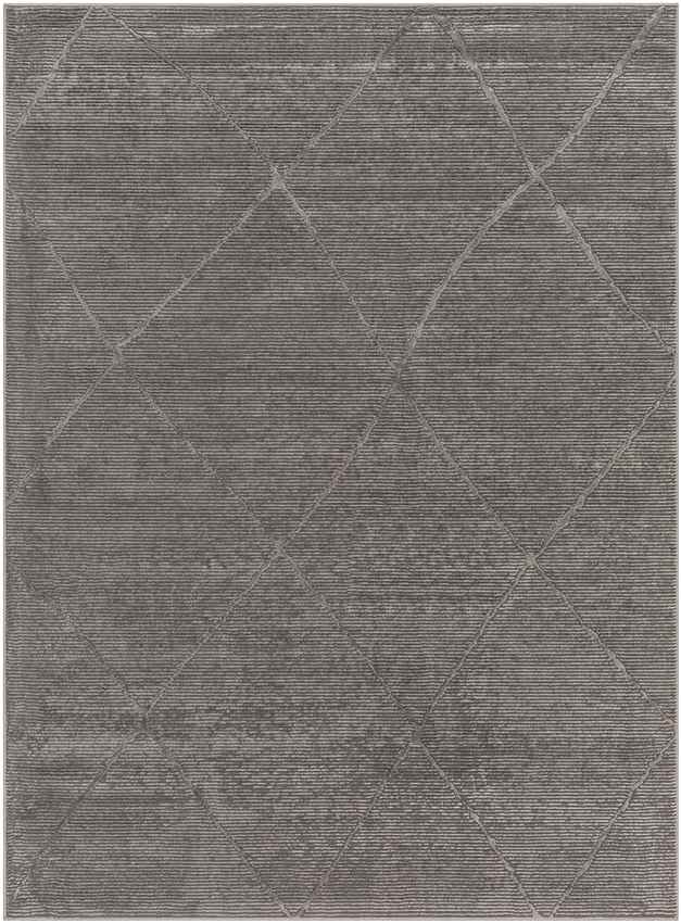 Pietro Global Charcoal Washable Area Rug