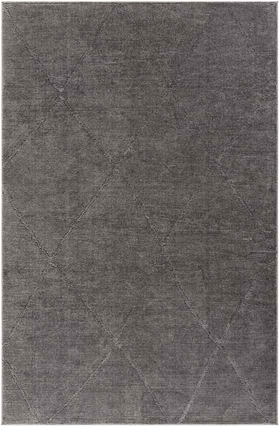 Pietro Global Charcoal Washable Area Rug