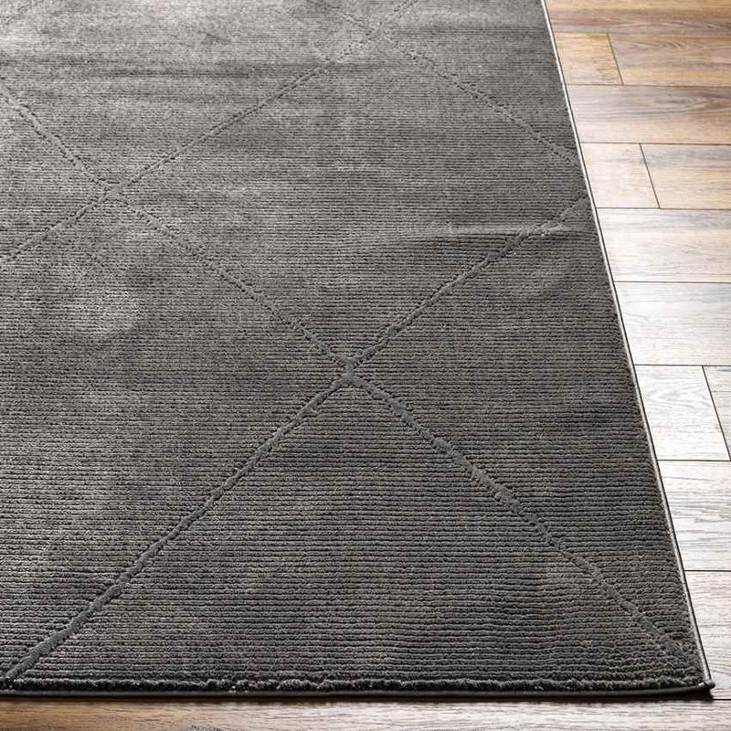 Pietro Global Charcoal Washable Area Rug