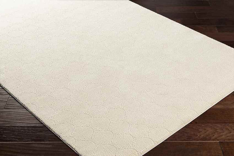 Kwasi Cottage Beige Washable Area Rug