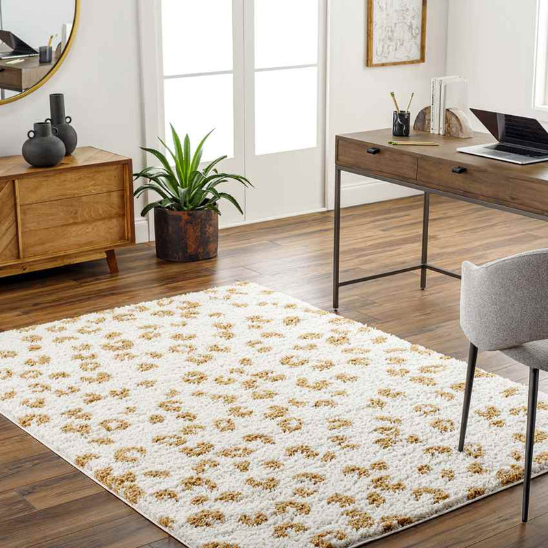 Mycal Modern Apricot/Cream Area Rug