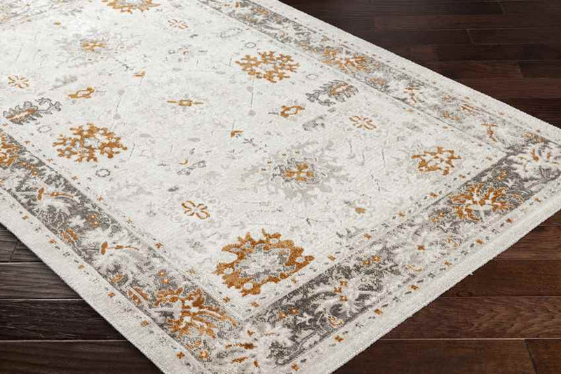 Jarin Traditional Burnt Orange/Taupe Area Rug