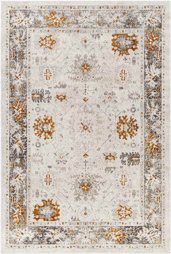 Jarin Traditional Burnt Orange/Taupe Area Rug