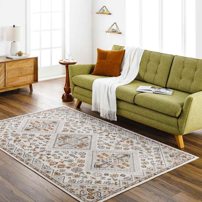 Melyssa Rustic Burnt Orange/Ivory Area Rug