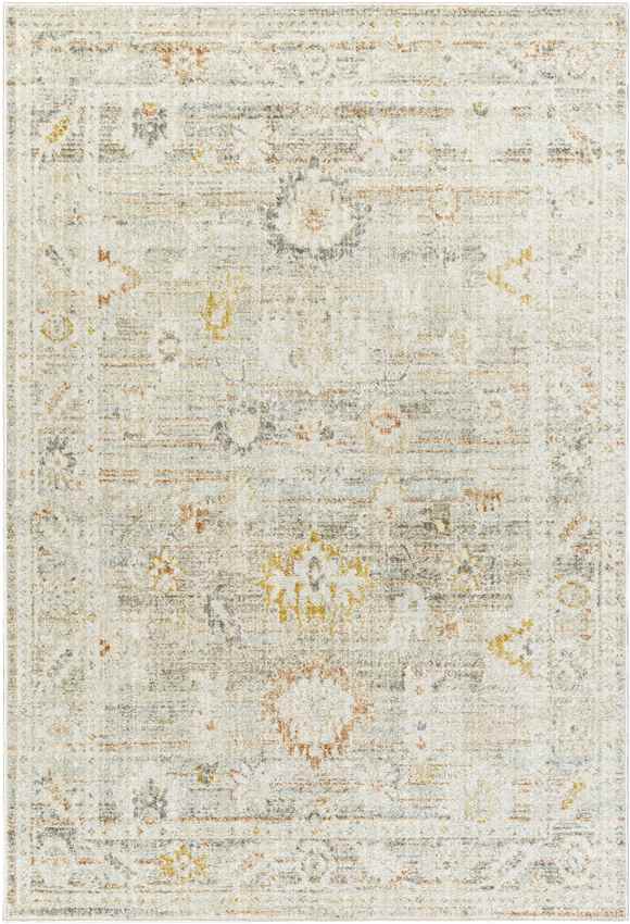 Absalon Traditional Burnt Orange/Light Beige Area Rug