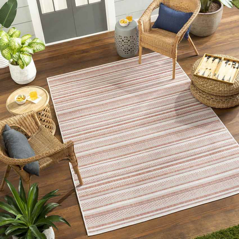 Pau Global Coral Pink Area Rug